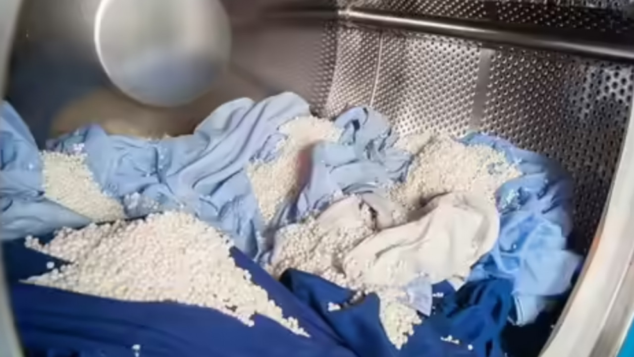 Waterless washing machine